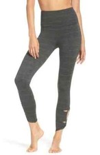 Free People Movement Revolve Legging Womens Small Green High Rise Cutout Active