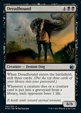 MTG Innistrad Midnight Hunt U Dreadhound #097 PLAYSET 4x x4