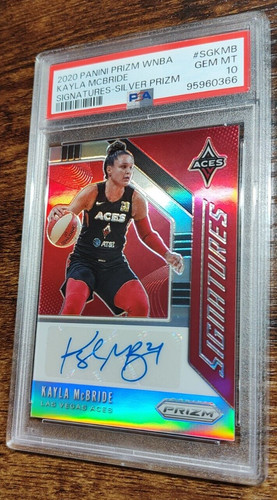 2020 Prizm WNBA Kayla McBride Signature SILVER AUTO PSA 10! POP 2!