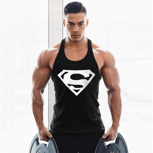 Men Bodybuilding Tank Top Muscle T 