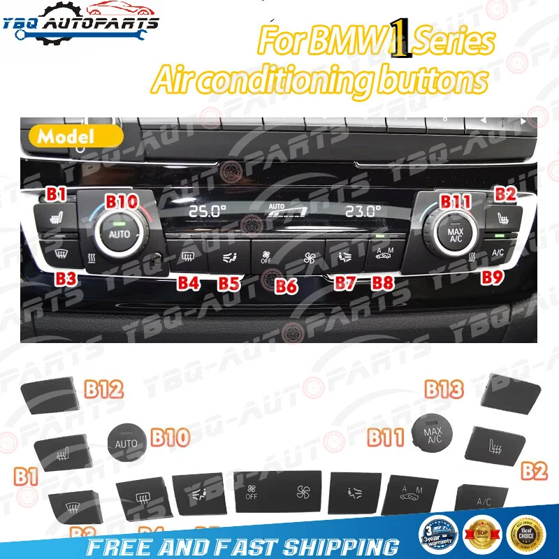 Botón reproductor de CD de ventilación de aire acondicionado para BMW 118i 120i 125i 128i 2011-2018 Foto 2 de 4