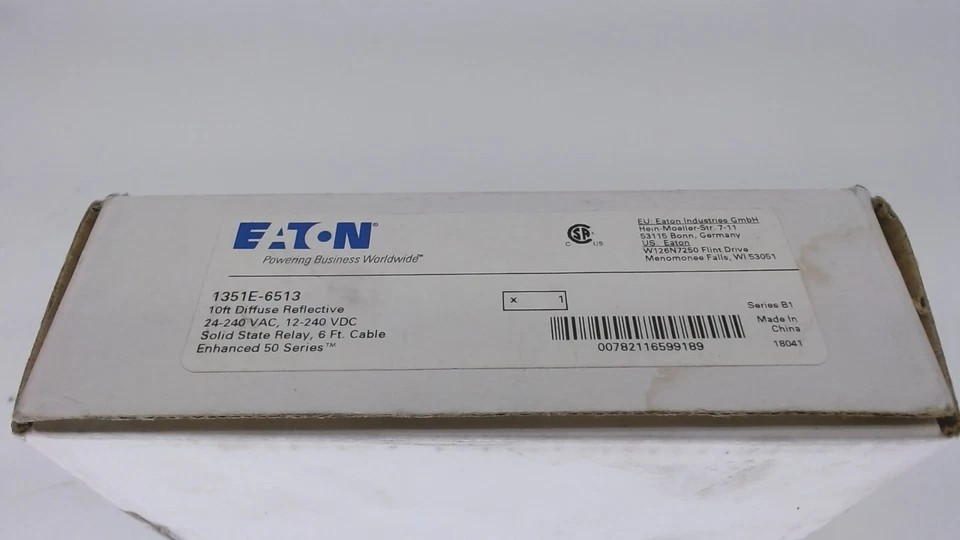 Eaton 1351E-6513 Photoelectric Sensor,Rectangular,Diffuse - Image 2 of 3