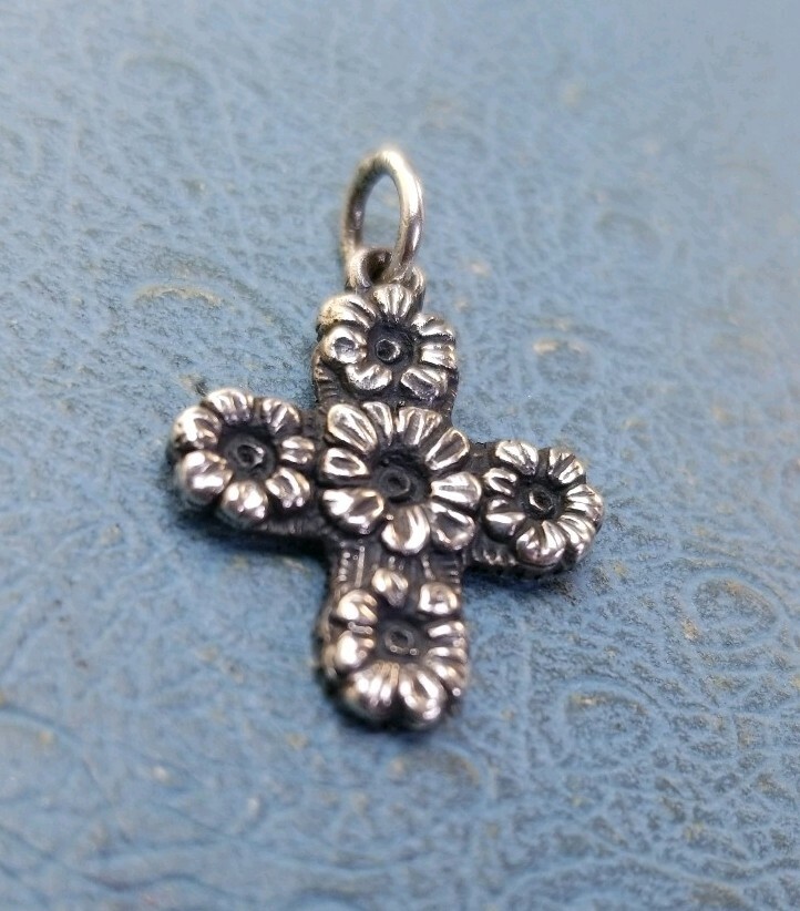 James Avery Retired 1st Generation Margarita Cross W/… Gem