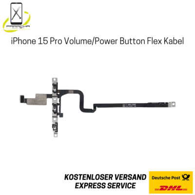 Original Apple iPhone 15 Pro Power/Volume Button Flex Laut Leise Taste Kabel NEU