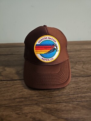 VINTAGE AVAITOR NATION ASPEN COLORADO SNAPBACK HAT