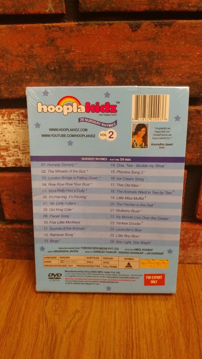 Nursery Rhymes Vol.2 DVD Bedtime Yankee DOODLE This Old Man