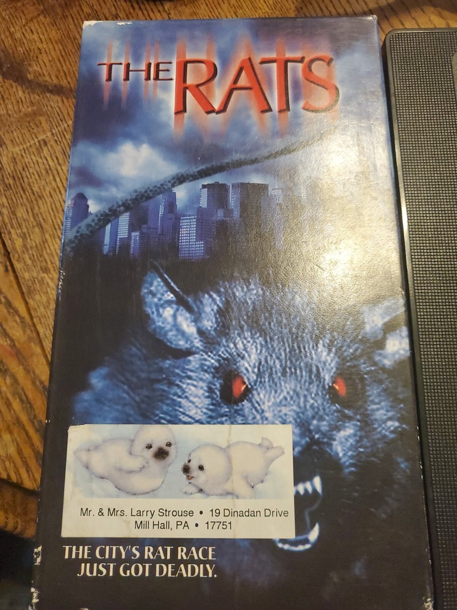 The Rats (Horror VHS) White Tape - Vincent Spano, Madchen