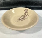 1950's Wellsville China Restaurant Ware, Cowboy & Indians Dessert Bowl 4-3/4"