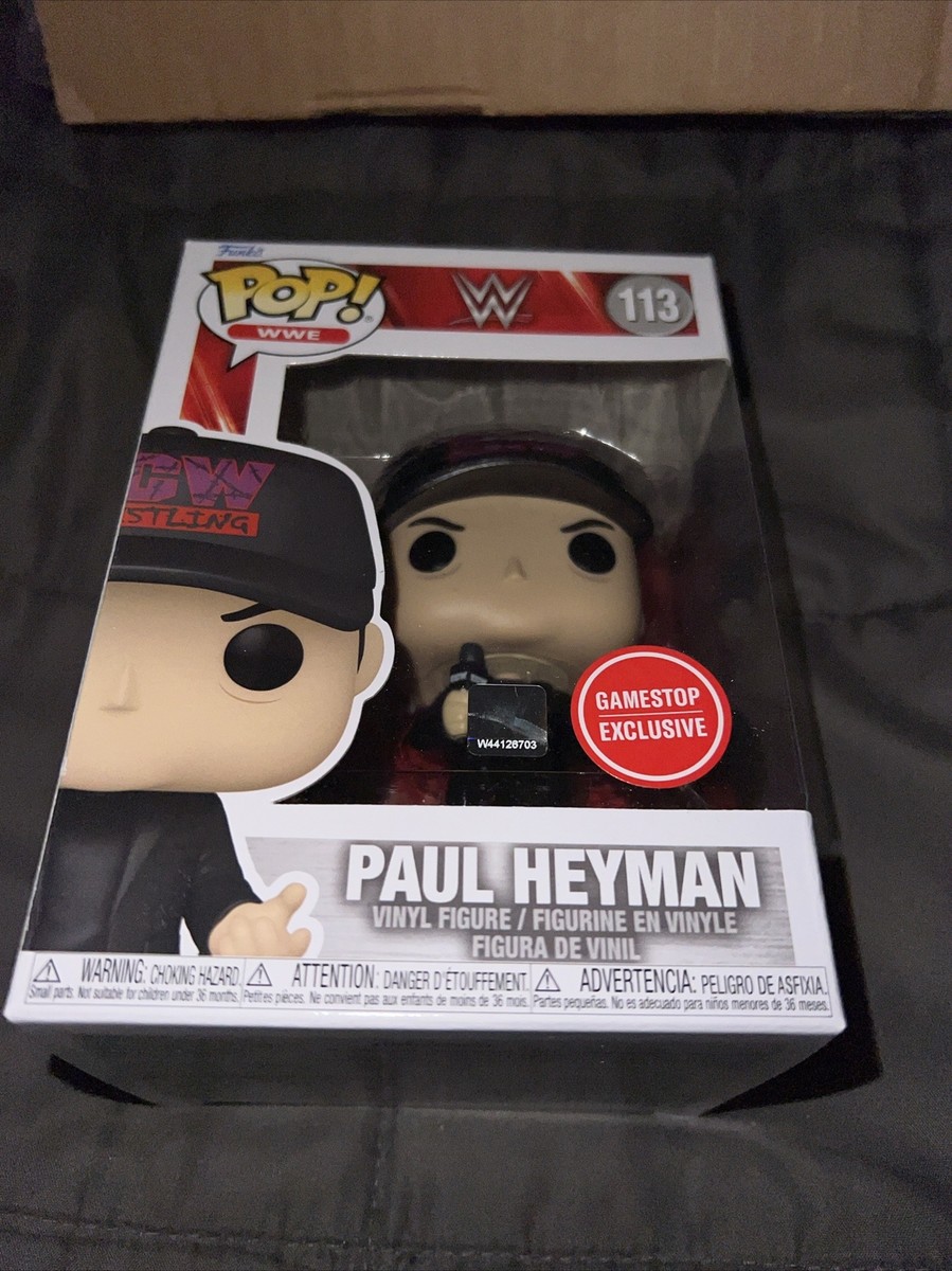 Funko Pop Paul Heyman 113 WWE ECW Wrestling GameStop Exclusive