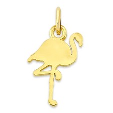 Massiver 10k Gold Flamingo Charm, Charm Sammlerstück für Armband