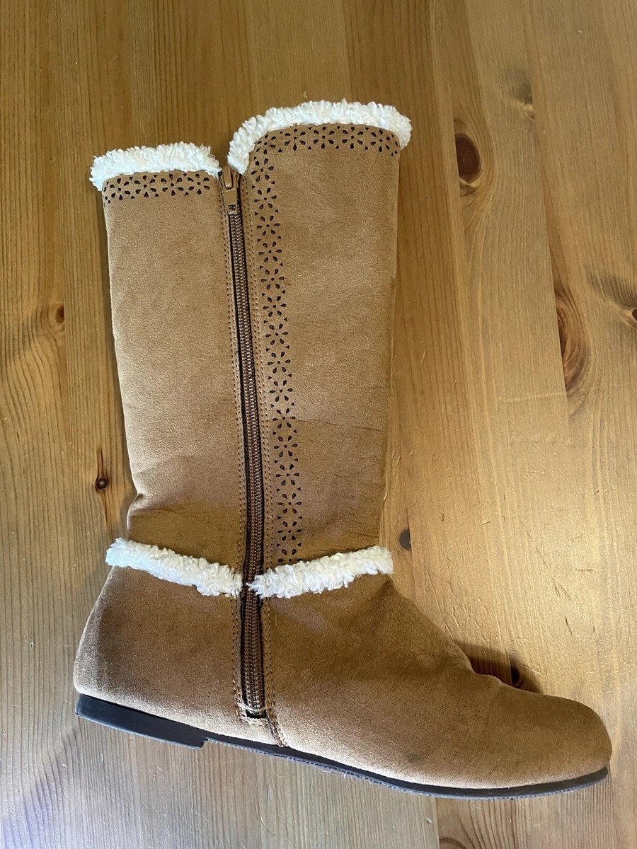 Girls tan store fur boots