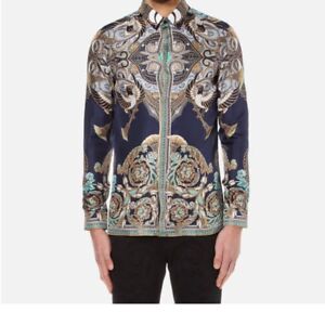 versace silk shirt ebay