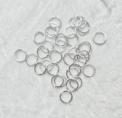 25 or 50 4 6 8 10mm Open Jump Rings gold silver copper bronze gunmetal Rose