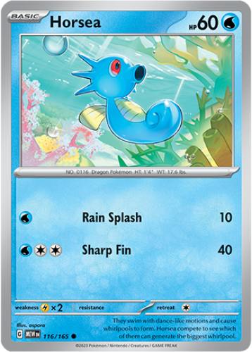 ポケモンカード151 1x Horsea 116/165 Scarlet & Violet 151 Pokemon TCG Card NM | eBay