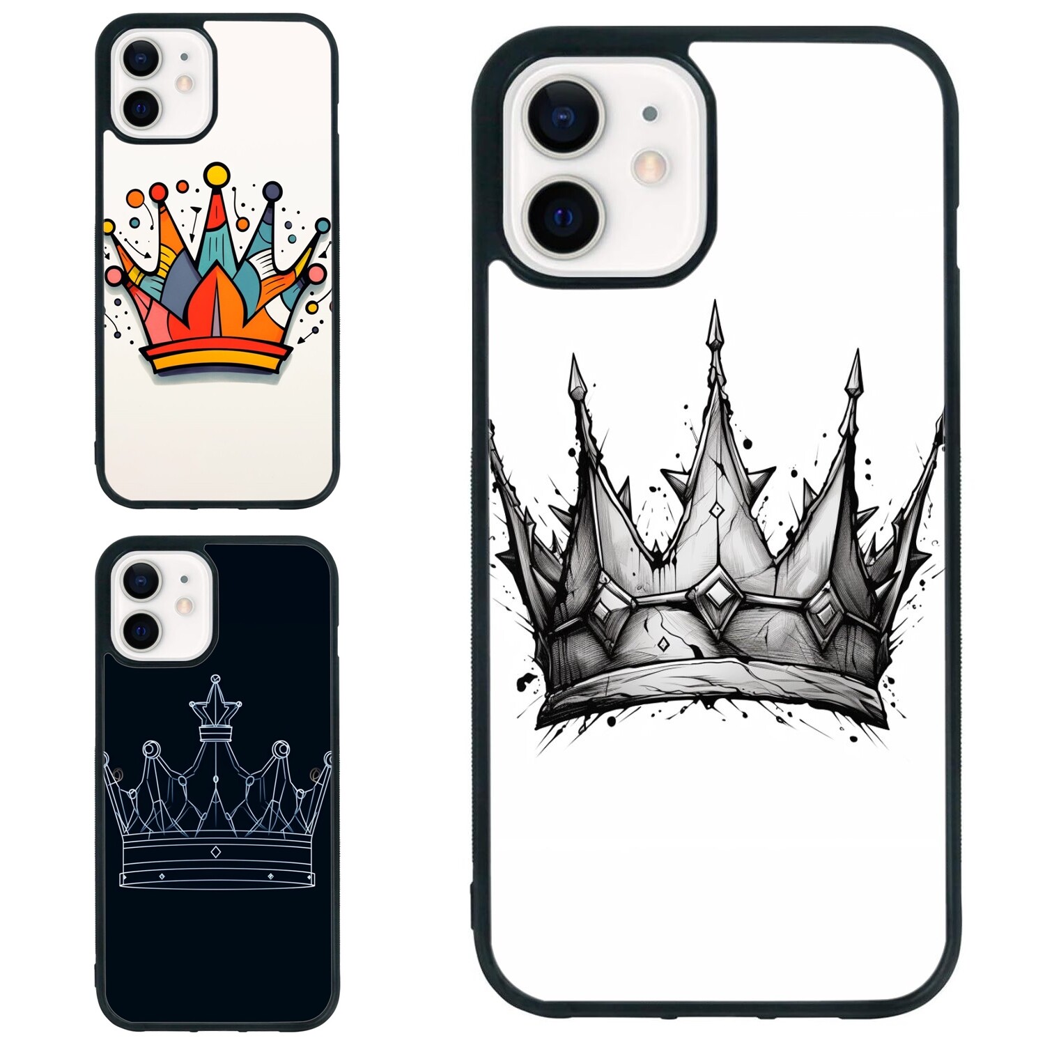 crown An Imperial For iPhone XS XR 6 7 8 Plus SE 2nd 3rd Plastic Case