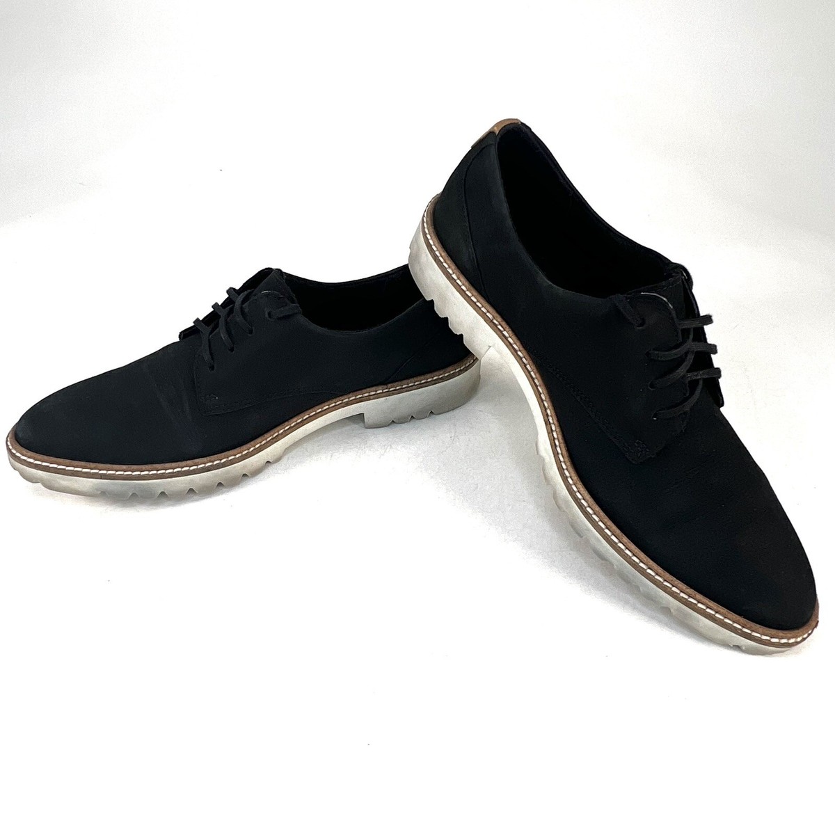ecco ladies dress shoes Womens 37 Modern Tailored Tie Oxford Black Leather 27140359075 ecco dress classic 15