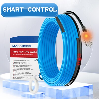 70ft 120V Heat Trace, 5W/ft, Multi-Purpose, Built-in Thermostat