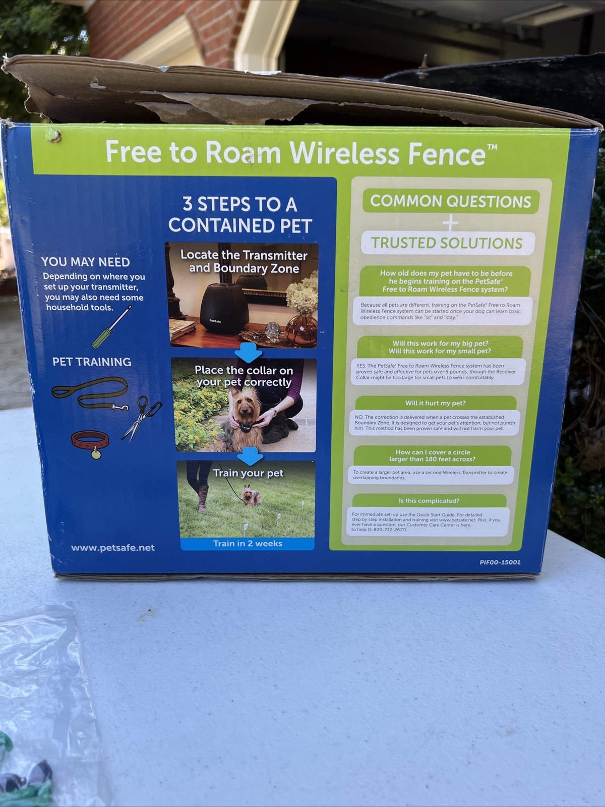 PetSafe Free to Roam Wireless Fence PIF00-15001 1/2 Acre USED