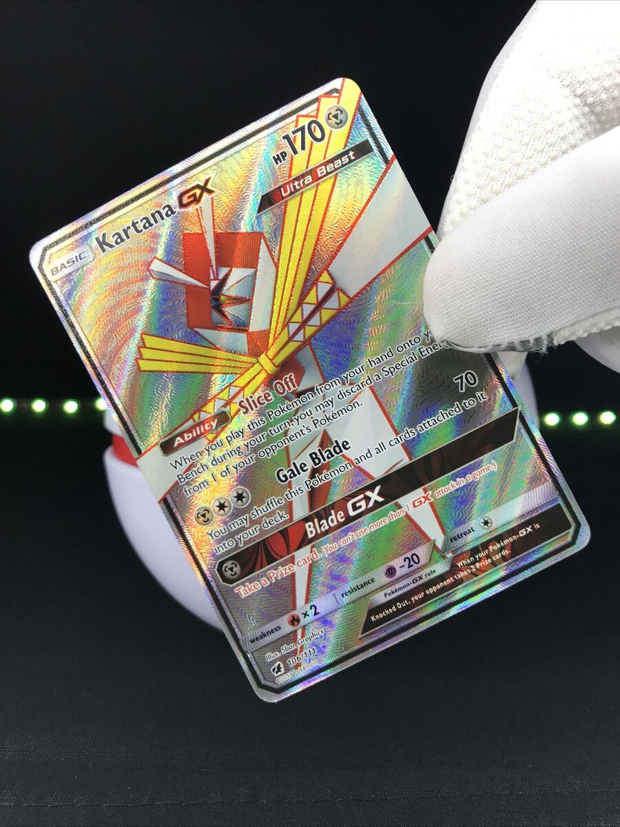 2017 Pokemon Kartana GX Ultra Beast 106/111 Holo Full Art Ultra