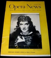 OPERA NEWS 1950 NEW YORK METROPOLITAN * ASTRID VARNAY * LOHENGRIN WITHOUT WINGS