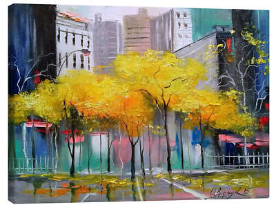 Leinwandbild Herbst in Chicago - Olha Darchuk