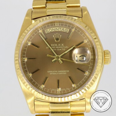 Rolex Day-Date 18038 Gelb Gold 36mm Wertanlage Automatik Uhr xxyy