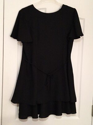Robe Courte Noire Deux Niveaux - Collection Randi May - Taille 14 - Occasion En Excellent état