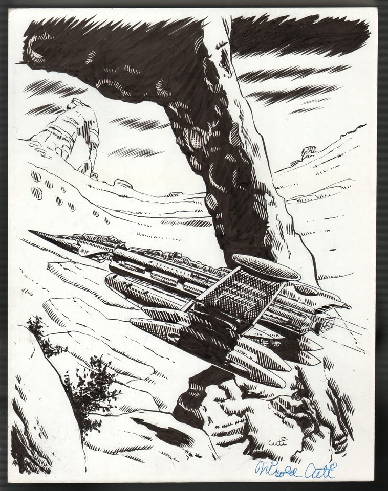  Spin A Web Of Death  Nick Cuti Original Art-2000-page 164 illustration-FN Comic Art
