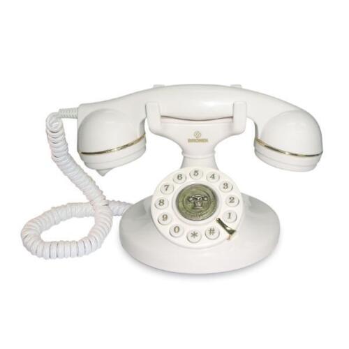 BRONDI VINTAGE 10 - TELEFONO CORDED - DESIGN RETRO' - WHITE - Afbeelding 1 van 1