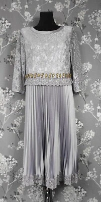 MICHAELANGELO DAMEN PAILLETTEN ELEMENTE FORMELLES ABENDKLEID GEFÜTTERT KLEID.... - Bild 1 von 4