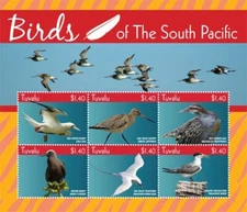 Tuvalu 2015 - Animals, Birds - Sheet of 6 Stamps - MNH