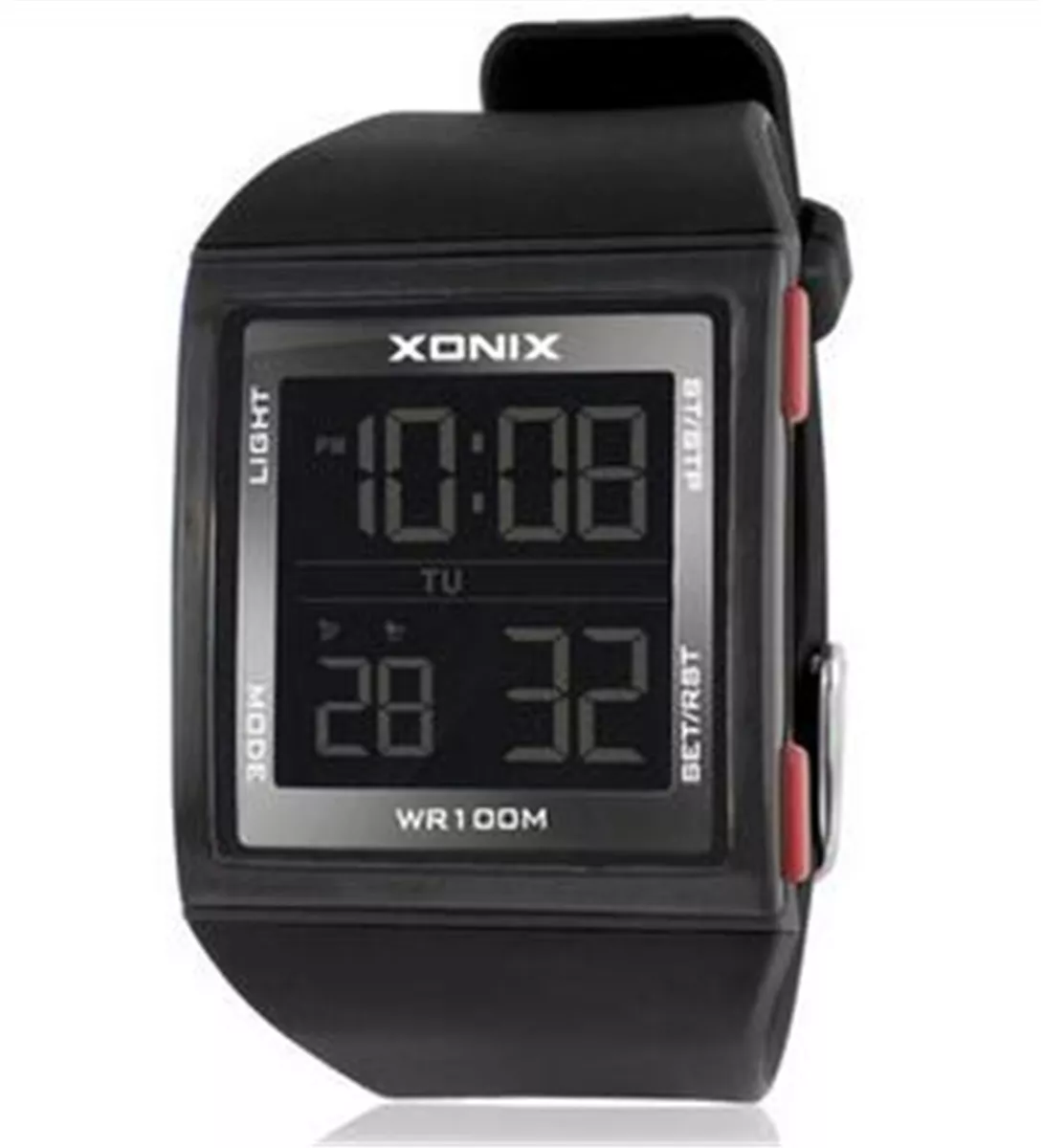 Xonix Men Sports Watch Digital WR100M Swim watch Led Light Square