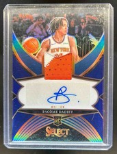 2024-25 Panini Select Pacome Dadiet Rookie Auto RC Patch Blue Prizm #/49
