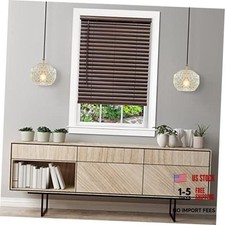 Blinds, 30 x 64 in 30"W x 64"H Mahogany