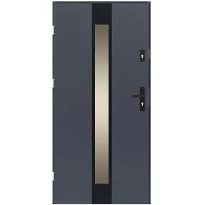 Porte d'entrée d'appartement 68 mm Stratus Agar 90 CR porte en acier porte... - Photo 1/4