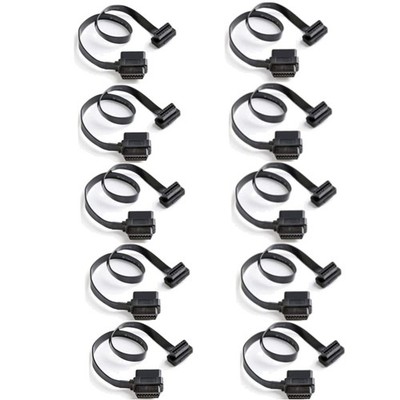 16 Pin OBD2 Splitter Extension 2FT Cable 10 Pack