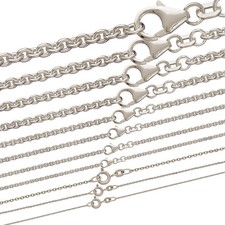 Ankerkette rund Halskette  925 Sterlingsilber Auswahl