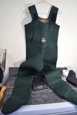 Caddis Wading Systems Neoprene Stocking Foot Chest Waders MEN L River Fishing