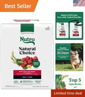 Natural Choice Dry Dog Food, Adult Dog Food Dry Beef and Brown Rice Recipe, 1...
