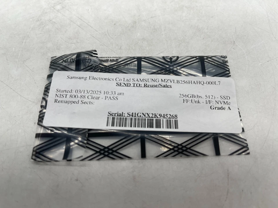 Samsung MZVLB256HAHQ 256GB M.2 NVMe Internal Solid State Drive GRADE A FREE S/H - Image 4 of 4