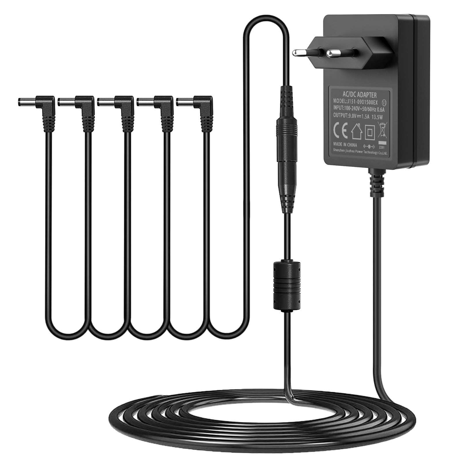 Alimentation 9V DC pour remplacer les piles de votre pédale d'effets guitare