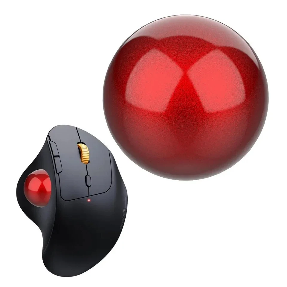 Wireless Trackball Mouse 2.4G Ergonomic Rollerball Mouse Rechargeable Bluetooth - Image 3 of 4