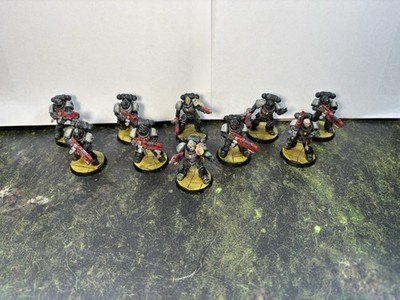 Warhammer 40k Black Templars Primaris Hellblasters 10x Painted (#595)