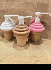 Target Bullseye Playground Ice Cream Syrup Pump Dispenser Set Trio New Soap New