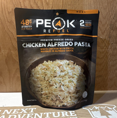 Peak Refuel Freeze-Dried Chicken Alfredo Pasta Meal, 2 Servings 4.93 oz