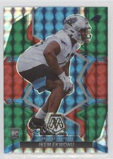 2022 Panini Mosaic Rookies Choice Red and Green Prizm Ikem Ekwonu #369 f9s