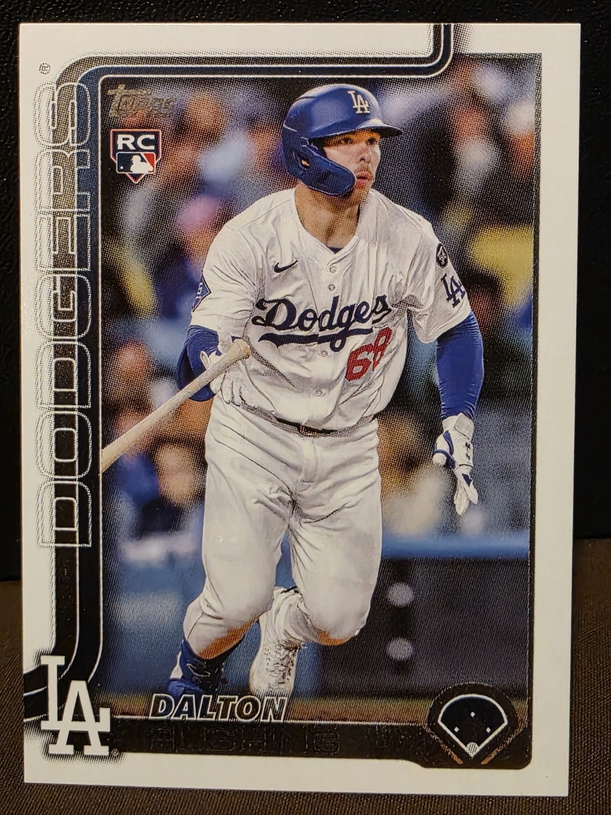 Dalton Rushing Rookie RC 2025 Topps Update Series Baseball Card #US38 LA Dodgers