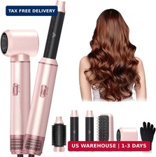 5 in 1 Hair Dryer Brush Set, Air Curler Wrap Hair Styler Blow Dryer Brush with 3
