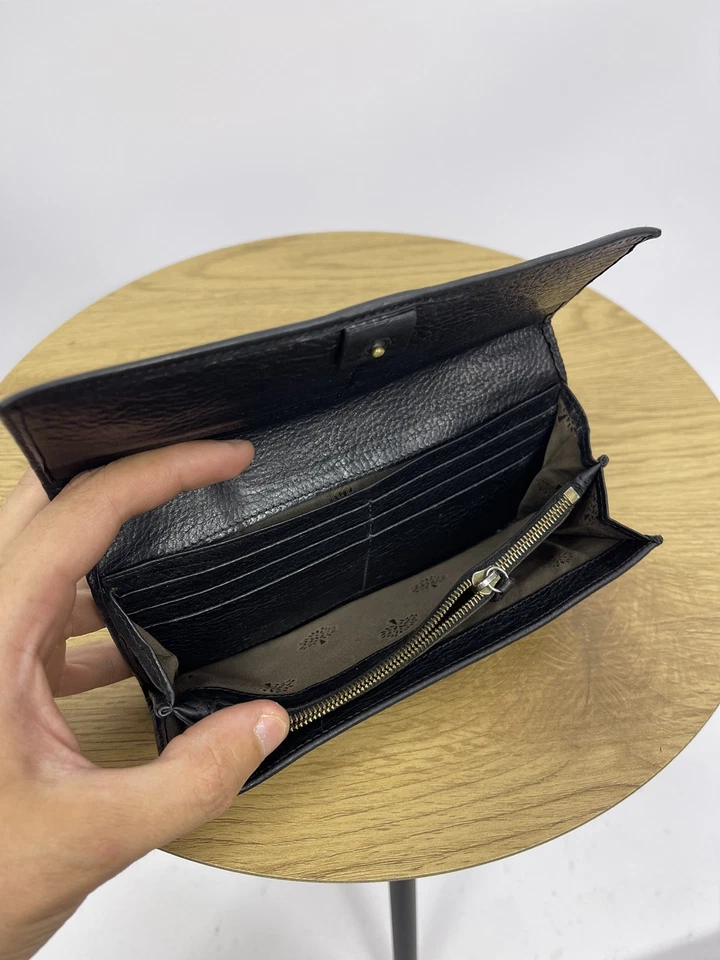 Cartera Mulberry Cuero Negra Clásica Francesa Cartera Inglaterra RIRI Foto 4 de 4