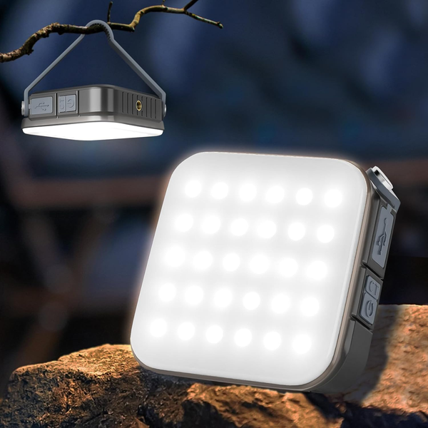 Quntis Led Campinglampe, Camping Laterne Ultra Hell 1000 Lumen (Solar/Usb Auflad-image